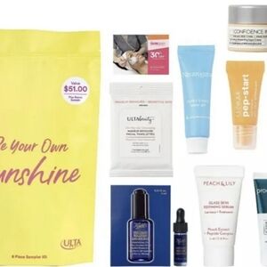 ULTA Beauty 8 Pc Makeup Beauty Gift Set Be Your Own Sunshine NEW